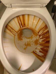 toilet bowl rust stains