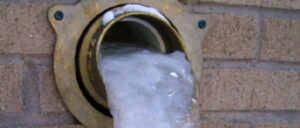 Frozen Sewer Pipe
